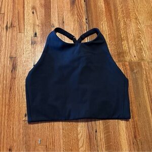 Girlfriend Collective Navy Blue High Neck Sports Bra Size XS
